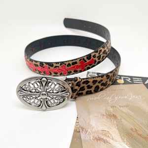 מעצב חדש Y2k מתכת פאנק רוק בסגנון pu חגורות עם צולבים היפ הופ פאנק רוק עור מערבי בוקרים - Product Image 3