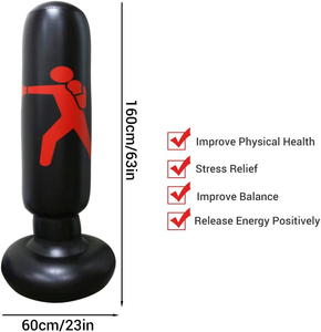 OEM Meilleures ventes : Sacs de <span class=keywords><strong>frappe</strong></span> gonflables en PVC de haute qualité pour enfants, type colonne de <span class=keywords><strong>frappe</strong></span> sur pied, pour fitness à domicile et activités parent-enfant - Product Image 4