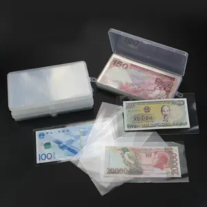 PCCB-caja de almacenamiento de dinero de papel, caja de almacenamiento de monedas conmemorativas, bolsa de protección de dinero de papel, bolsa opp