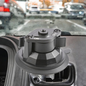 Support de téléphone à ventouse robuste avec verrouillage rotatif, fixation sur pare-brise, avec trou fileté 1/4'' et matériau TPU - Product Image 4