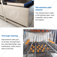 Machine de lavage automatique pour boîtes et plateaux de fruits et légumes, machine de lavage automatique de palettes, machine de lavage et de séchage de paniers et palettes en plastique