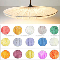 Lustre suspendu en tissu minimaliste moderne, style ligne de pêche, LED 3000K blanc chaud pour chambre, restaurants, clubs, hôtel, décoration