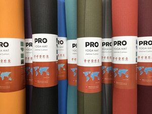 Tapis de yoga en caoutchouc antidérapant haute densité résistant à l'usure, épaisseur 5 mm, 183 cm, durable, tapis de yoga <span class=keywords><strong>PRO</strong></span> avec avantage de pliage - Product Image 6