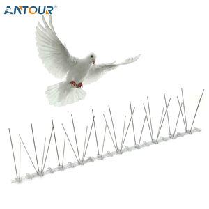Oiseaux Pigeons Moineaux Grackles Dissuasion Répulsif Contrôle Plastique Anti Oiseau Pointes En Acier Inoxydable - Product Image 1