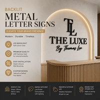 Letras Metálicas Decorativas para Pared, Letras Metálicas Doradas Cepilladas, Letrero de Lujo para Fachada, Letrero para Exteriores, Letras Metálicas Cortadas con Láser