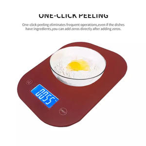 Balance de cuisine en plastique ABS 5 kg, facile à nettoyer, balance alimentaire pour fruits, salades, pâtisserie, fabrication sur mesure, alimentée par piles - Product Image 4