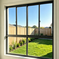 Ventanas Corredizas de Aleación de Aluminio DEEZON NFRC Resistentes a Huracanes, con Malla de Acero Inoxidable, Ahorro de Espacio y Aislamiento Térmico para EE. UU.