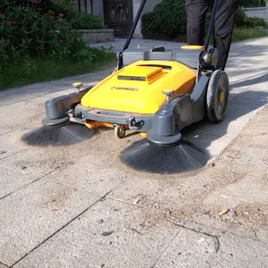 Hand Push Type Sweeping Machine Handheld Floor Sweeper Manual Road Sweeper