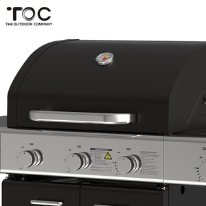 Commerciale extérieure Barbecue Mobile En <span class=keywords><strong>Fonte</strong></span> <span class=keywords><strong>BBQ</strong></span> Grils À Gaz Avec Brûleur Latéral - Product Image 2
