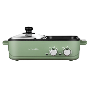 <span class=keywords><strong>Griglia</strong></span> per <span class=keywords><strong>barbecue</strong></span> elettrica con pentola calda <span class=keywords><strong>scaldavivande</strong></span> set tavolo mini base affumicatore all'aperto coreano girarrosto elettrico in ceramica portatile - Product Image 5