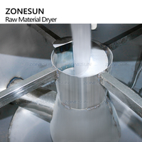 ZONESUN ZS-HG300A udara panas plastik bahan baku Hopper pengering granul bubuk kopi kacang pencampuran dan mesin pengering