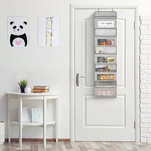 Organisateur suspendu pliable en tissu non tissé avec poches transparentes pour jouets, idéal pour salon, chambre et chambre d'enfant - Product Image 6