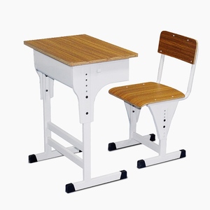 Conjunto de Mesa y Silla Ajustable de Metal Moderno para Aula y Espacio de Trabajo Estudiantil, para Mobiliario Escolar - Product Image 2