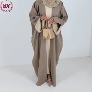 Wholesale Modest Ethnic Islamic Clothing Women Fashion Abaya Muslim Dress From Turkey Open Muslim Luxury Dubai Vrouwen Winter