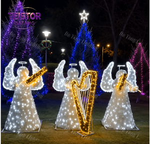 Lumière LED personnalisée en forme d'ailes d'ange pour la place de l'hôtel et la zone photo de Noël - Product Image 4