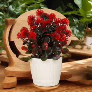 Plantas realistas Topiary Pine Tree Decoración artificial Plantas y flores artificiales para la decoración del banquete de boda Flores artificiales - Product Image 2