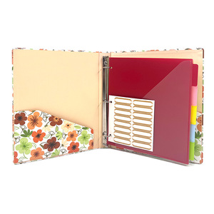 Carpeta A4 <span class=keywords><strong>de</strong></span> hojas sueltas, carpeta <span class=keywords><strong>de</strong></span> almacenamiento multifuncional creativa, página dividida, libro <span class=keywords><strong>de</strong></span> hojas sueltas con pegatinas, venta al por mayor - Product Image 5