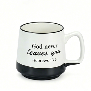 Tasses à café en céramique personnalisées avec des citations bibliques classiques et des versets inspirants, différentes formes et couleurs, tasses à thé en céramique en gros - Product Image 3