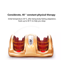 Appareil de massage des pieds avec fonction pétrissante, thérapie thermique à température constante, appareil de massage électrique des pieds et des mollets pour la maison