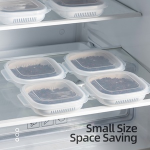 Small Office Worker Lunch Bento Box Brown Rice Fat Reduction Meal Hot Lunch Storage Bin with Fruit for Busy Workdays - Product Image 1