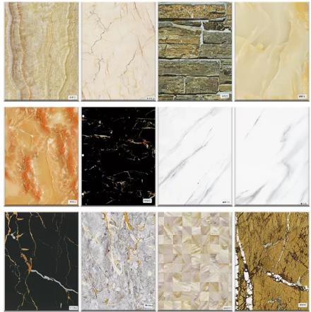 High Glossy Printing PVC Marble Sheet For Wall Decoration