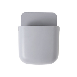 Wall Mounted Storage Box Rectangle No Drill Multi Functional For Home Use Gray White Blue Burgundy - Product Image 3