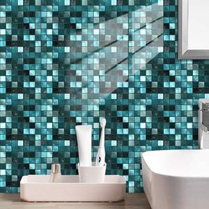 High Quality Modern Design European Retro Pvc Grid Tile <b>Square</b> Tile Bathroom Swimming <b>Pool</b> Metal Floor Design - Product Image 5