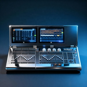 คอนโซลควบคุม KingKong N6616 จอคู่ DMX512 พร้อมเฟดเดอร์แบบมอเตอร์ ไฟ <span class=keywords><strong>LED</strong></span> เคลื่อนที่ได้ สำหรับงานดีเจมืออาชีพ แสงสีเวทีดิสโก้ - Product Image 3