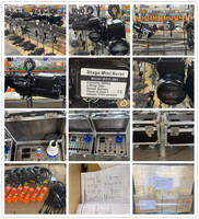Moteur de treuil électrique pour treillis de scène, avec protection contre les surcharges, en acier allié noir, pour spectacles et studios, 500KG 1000KG 2 tonnes