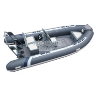 Bote Neumático RIB de Aluminio Clásico de 460 cm con Tubo Inflable para Entrenamiento Escolar de Niños
