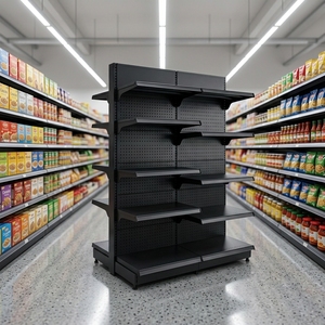 Robustes Metall-Supermarktregal mit Abnehmbarer Bodenplatte Hohe Tragfähigkeit Fokussiert auf den Deutschen <span class=keywords><strong>Markt</strong></span> - Product Image 3