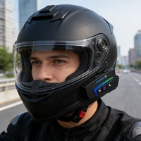 Nouveau Casque Moto Intelligent Bluetooth Étanche avec Assistant Vocal IA et Fonction Double Casque (1 à 2) – Fabricant