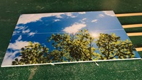 2025 Illusion infinie sans couture pour les intérieurs modernes Panneau de lumière bleu ciel sans cadre à effet de nuage monté au plafond ultra-mince