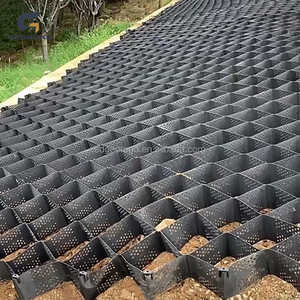 Géocell en plastique nid d'abeille texturé et perforé HDPE, prix fabricant, grille de <span class=keywords><strong>gravier</strong></span>, géocell pour la construction routière - Product Image 5