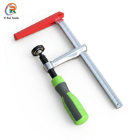 Serre-joint à vis rapide métrique pour rail de guidage avec force de serrage de 1764N, chromé 45 # Acier pour système de rail de guidage de table de travail en bois