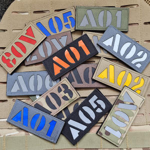 Parches Personalizados con Nombre y Número Cortados con Láser Infrarrojo Reflectante, Parches de Letras IFF para Exteriores - Product Image 2