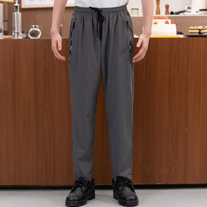 Uniforme de cocina bordado negro para comida rápida Chef chaqueta mujeres restaurante uniformes para empleados Chef Pantalones - Product Image 2