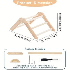 Support de poteau autoportant en pin de grande taille pour l'élevage de poulets et d'oiseaux de grande taille, disponible en stock pour l'exportation transfrontalière - Product Image 4