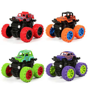 Gros Mini Véhicule Tout-Terrain Bigfoot en Plastique <span class=keywords><strong>Pas</strong></span> <span class=keywords><strong>Cher</strong></span> 360 Degrés 4x4 Camion Monstre à Friction Voiture Jouet à Inertie pour Enfants - Product Image 1