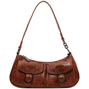 Sac à bandoulière pour dames de niche <span class=keywords><strong>française</strong></span> rétro de haute qualité 2024 nouveau sac à bandoulière explosif populaire sous les bras - Product Image 1
