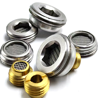 Filter Cairan Berkualitas Tinggi dari Baja Tahan Karat dengan Lubang Persegi Berulir G1/4 Bentuk Heksagonal, Saringan Blok Katup Hidrolik