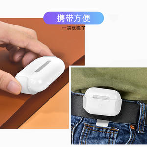 Funda Protectora Rígida de Plástico con Clip para Cinturón para <span class=keywords><strong>Airpods</strong></span> de Tercera Generación - Product Image 6