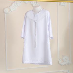 Nuovo Stile 2026 Thobe Bianco per Ragazzi, Kandura Emirati per Bambini, Abito Arabo Musulmano, Dishdasha Omani, Jubba per Bambini, Ramadan Eid <span class=keywords><strong>Mubarak</strong></span> - Product Image 6