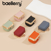 Nouvelle Mini Pochette Authentique pour Femme, Boîte de Rangement pour Bijoux (Bagues, Boucles d'Oreilles), Porte-Monnaie à Fermoir