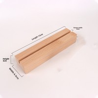 Socle d'affichage rectangulaire en bois USB de 15 cm (6 pouces) avec base de lampe LED en bois pour lampe de nuit LED en acrylique ou plexiglas
