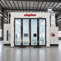 Vente directe usine : Cabines de peinture automobiles au gaz naturel Elite 43 kW 80 ° Cabine de peinture automobile haute performance C Baking Paint Booth