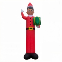 Elfe de Noël gonflable géant de 20 pieds, avec LED intégrées, pour la décoration de la cour, du jardin et de la pelouse