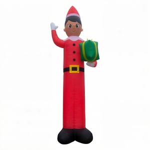Elfe de Noël gonflable géant de 20 pieds, avec LED intégrées, pour la décoration de la cour, du jardin et de la pelouse - Product Image 4