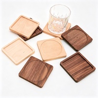Sous-verre en bois de hêtre, support isolant en noyer, dessous de tasse créatif de style japonais, tapis en bois pour tasse à café