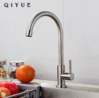 Robinet de filtre à eau en laiton à un seul niveau, robinet de cuisine rotatif, robinet de cuisine pour hôtels, hôpitaux, fermes, centres commerciaux